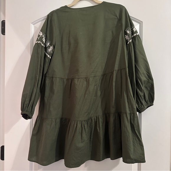 Zara embroidered tiered dress - Picture 4 of 4